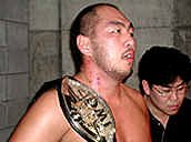Takaiwa with IWGP Jr. Title from NJ Official Website